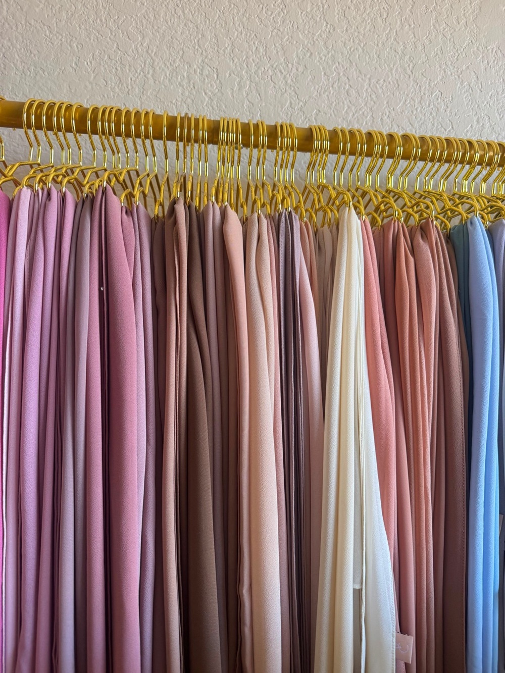 Women's Draped Scarf or Hijab - Pink, Blush, Cream, Blue